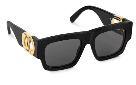 L0vis Vvtt0n LV Link Square Sunglasses Black