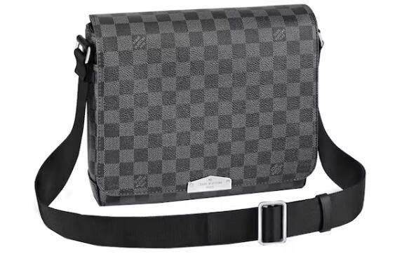 L0vis Vvtt0n District PM Messenger Bag Damier Graphite Black