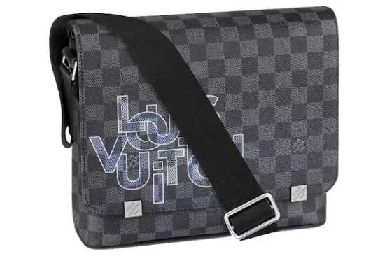 L0vis Vvtt0n District Messenger PM Damier Graphite