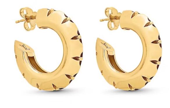 L0vis Vvtt0n LV Crown Earrings Brass