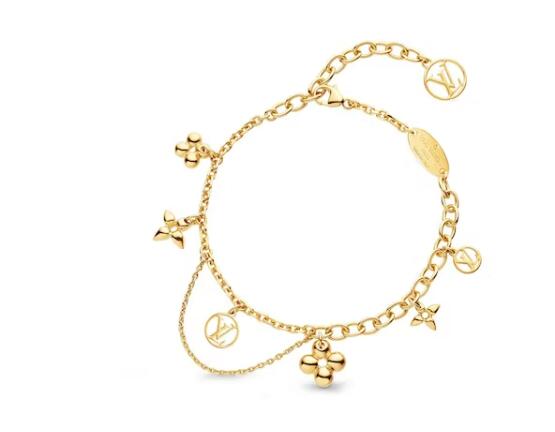 L0vis Vvtt0n Blooming S*pple Bracelet Brass