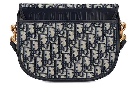 D10r Bobby Bag Medium D10r Oblique Jacquard Blue 9 6.5H 9W 2.5D)