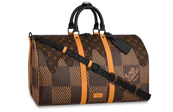 L0vis Vvtt0n X Nigo Keepall Bandouliere Damier Ebene Giant  Brown