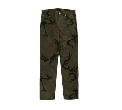 Svp*me x L0vis Vvtt0n Jacquard Denim 5-Pocket Jean Camo