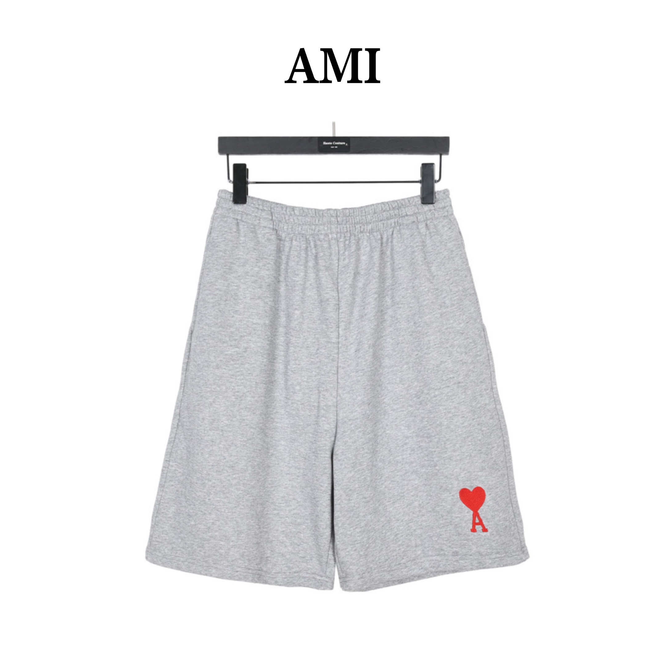 Ami Paris Tonal ADC Shorts Grey