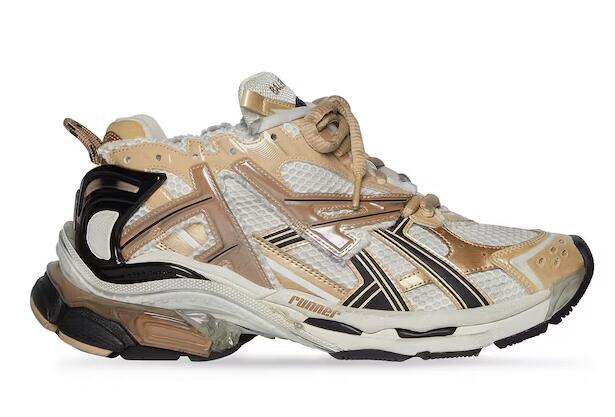 Ba1en*iaga Runner Beige Black White