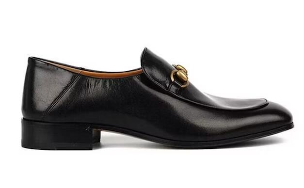Gvc*1 Horsebit Slip On Loafer Gold-Tone Black Leather (Women's)