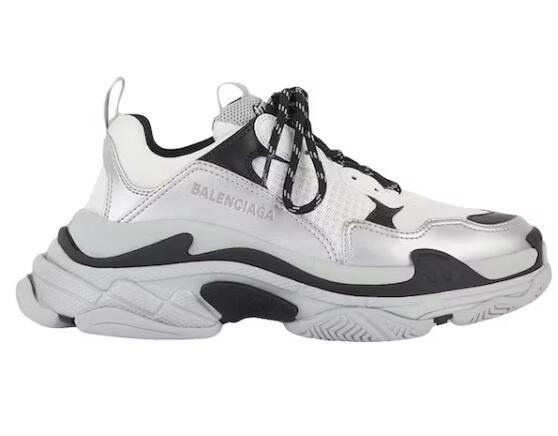 Ba1en*iaga Triple S Grey Metallic