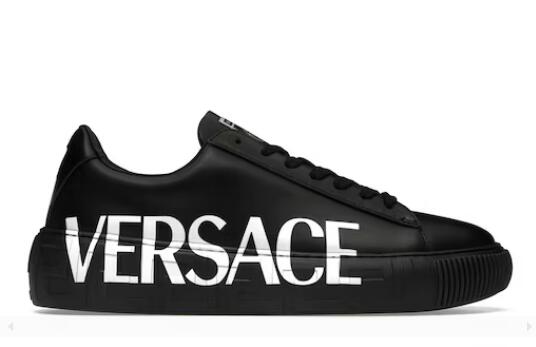 Versace Medusa Greca Low Black Black White