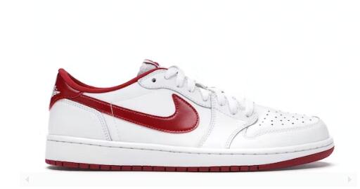 Jordan 1 Retro Low White Varsity Red
