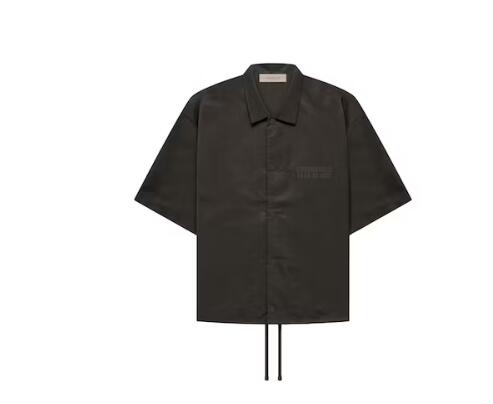 Fear of God Essentials Kid's SS Nylon Shirt Off Black