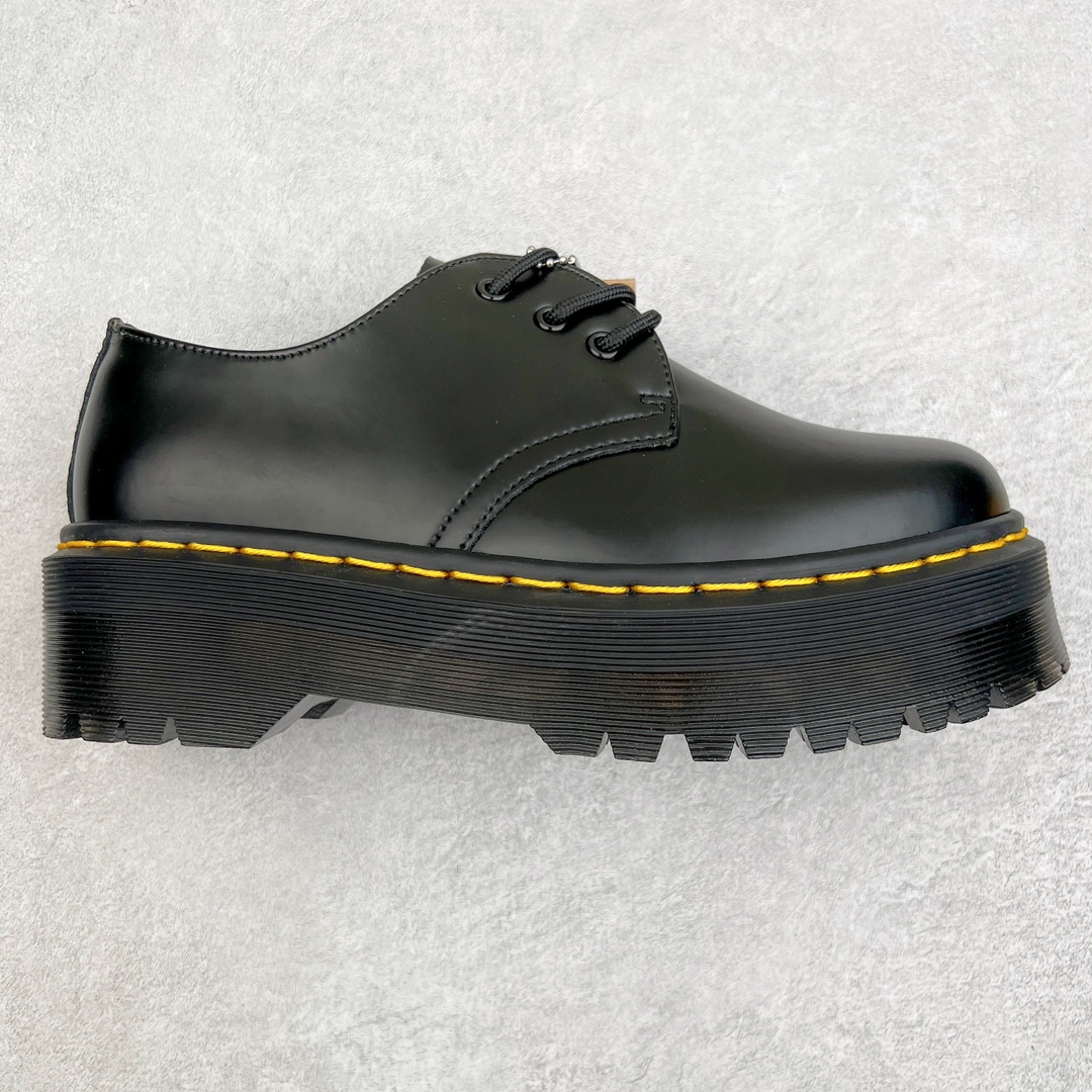 Dr. Martens Black Smooth 1461 Quad Oxfords