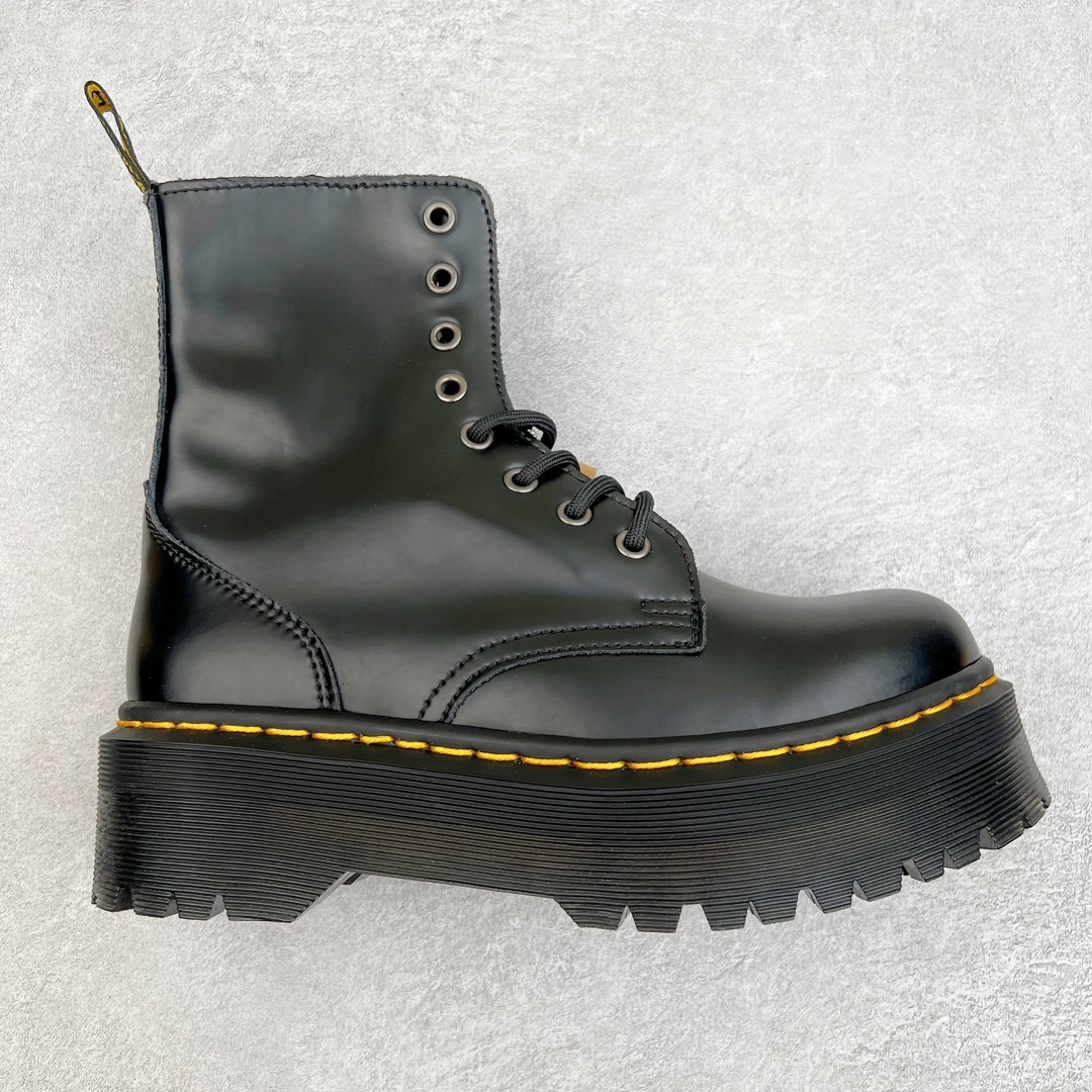 DR. MARTENS JADON SMOOTH LEATHER PLATFORM BOOTS