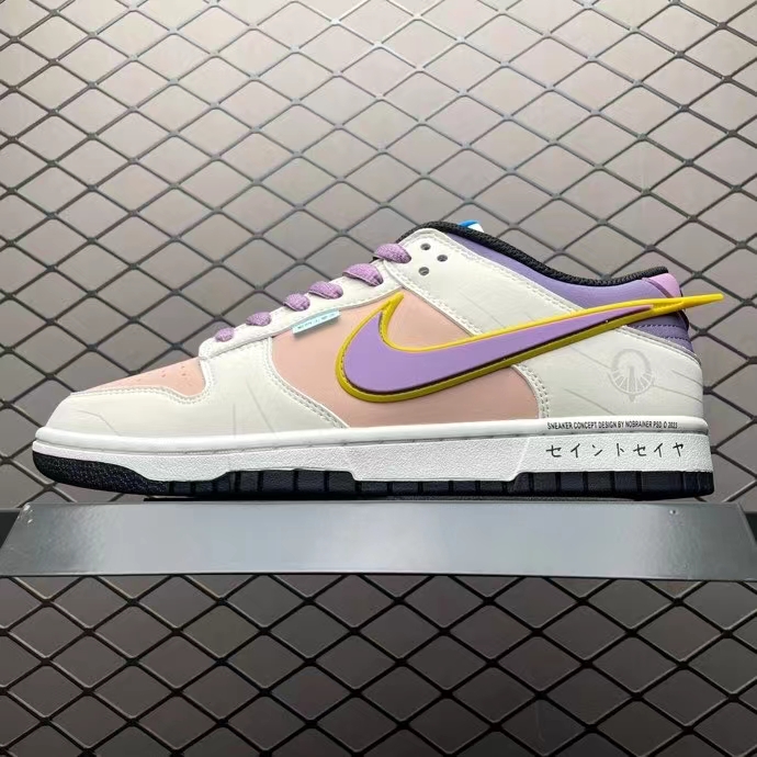 Nike Dunk Low Pink and Purple