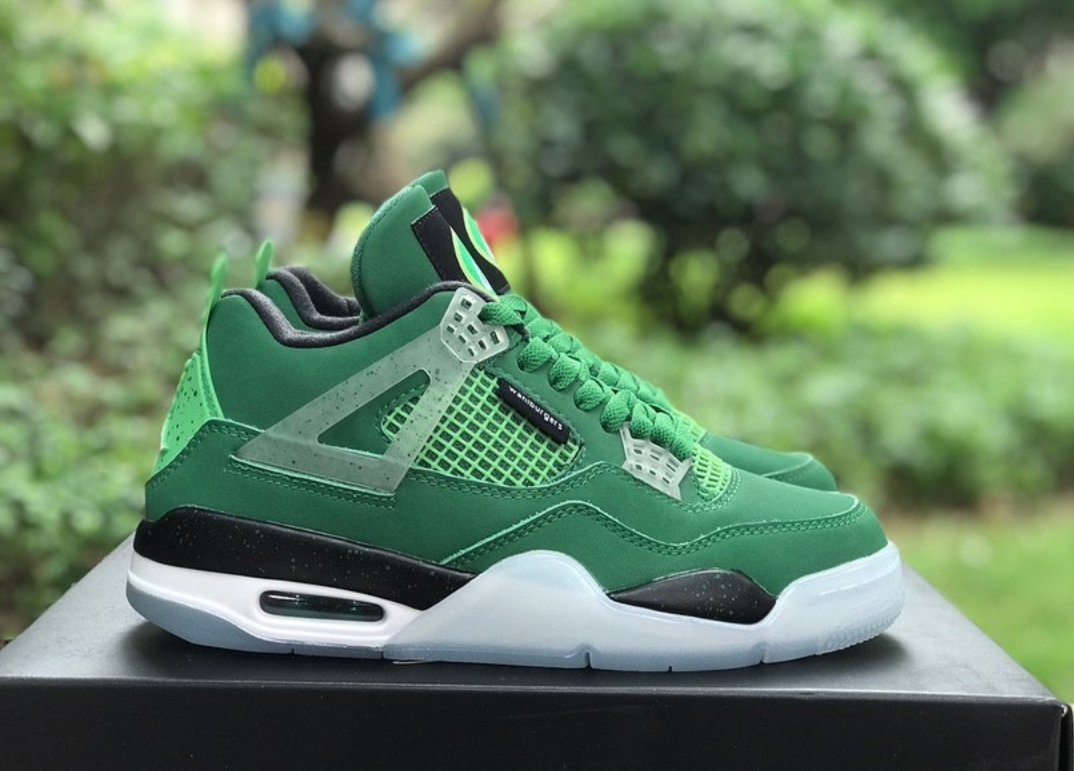 Nike 4 Retro Wahlburgers - Green - Low-top Sneakers