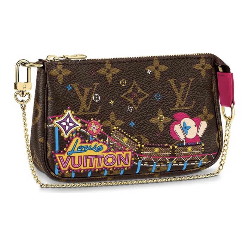 L0vis Vvtt0n Pochette Accessories Monogram Vivienne Holiday Mini Rose Pivoine Pink