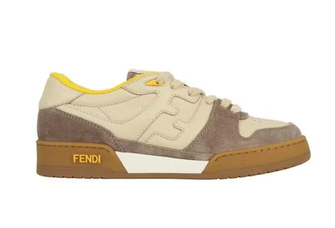 F**di Match Low Tops Beige Gum Yellow