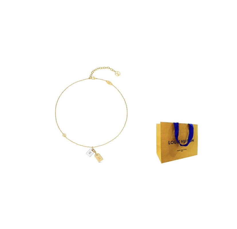 L0vis Vvtt0n Nanogram LV Initials necklace