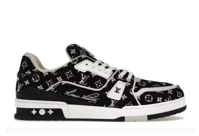 L0vis Vvtt0n Trainer Black Monogram Textile