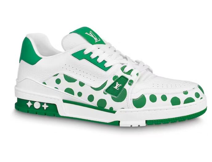 L0vis Vvtt0n LV Trainer Yayoi Kusama Green White