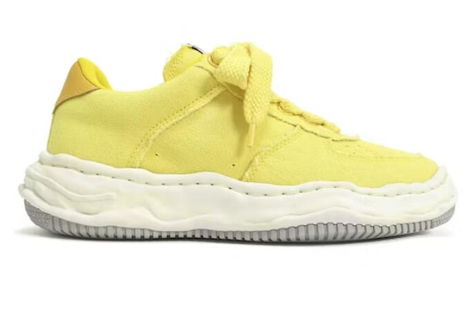 Mihara Yasuhiro Wayne OG Sole Washed Canvas Low Yellow