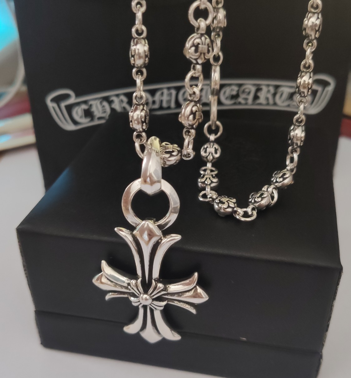 Ch*0me He**ts Necklace