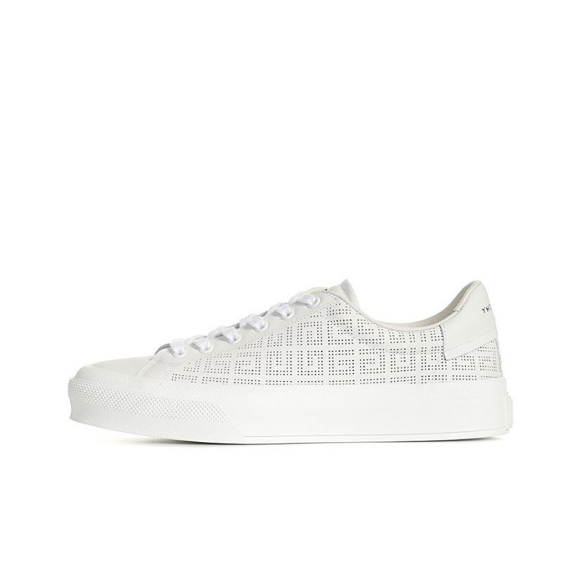 Givenchy City Court Monogram Perforated Leather Sneakers