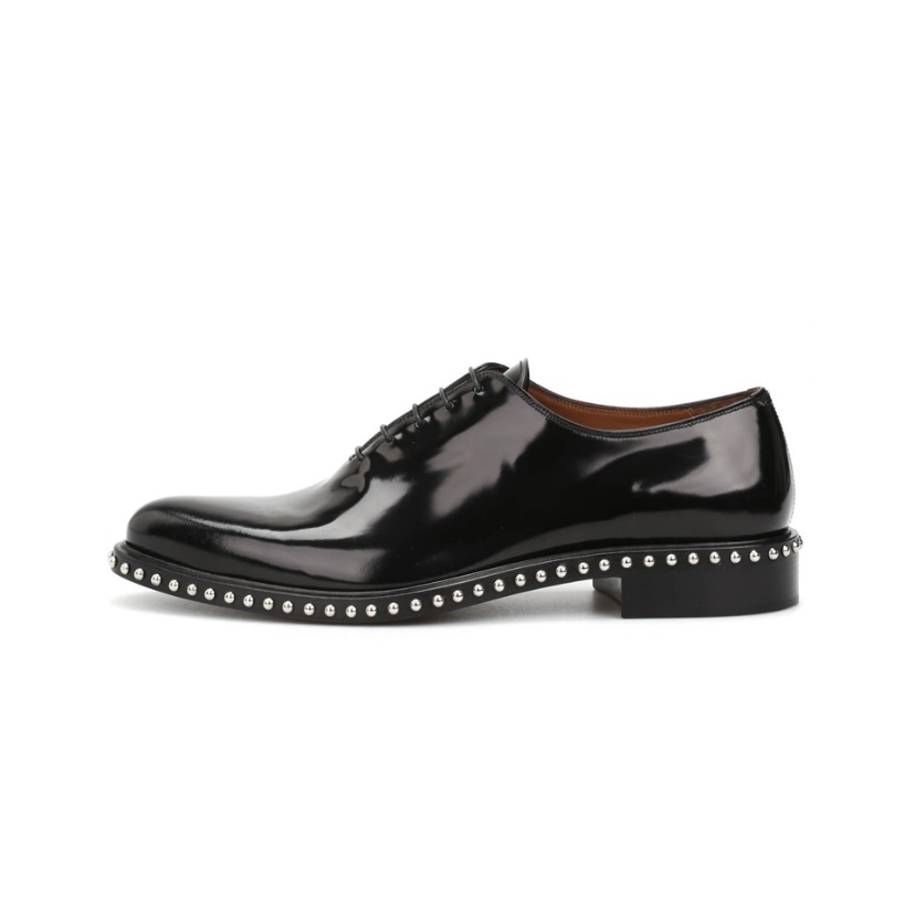 Givenchy Men's Black Studded Oxford Shoes