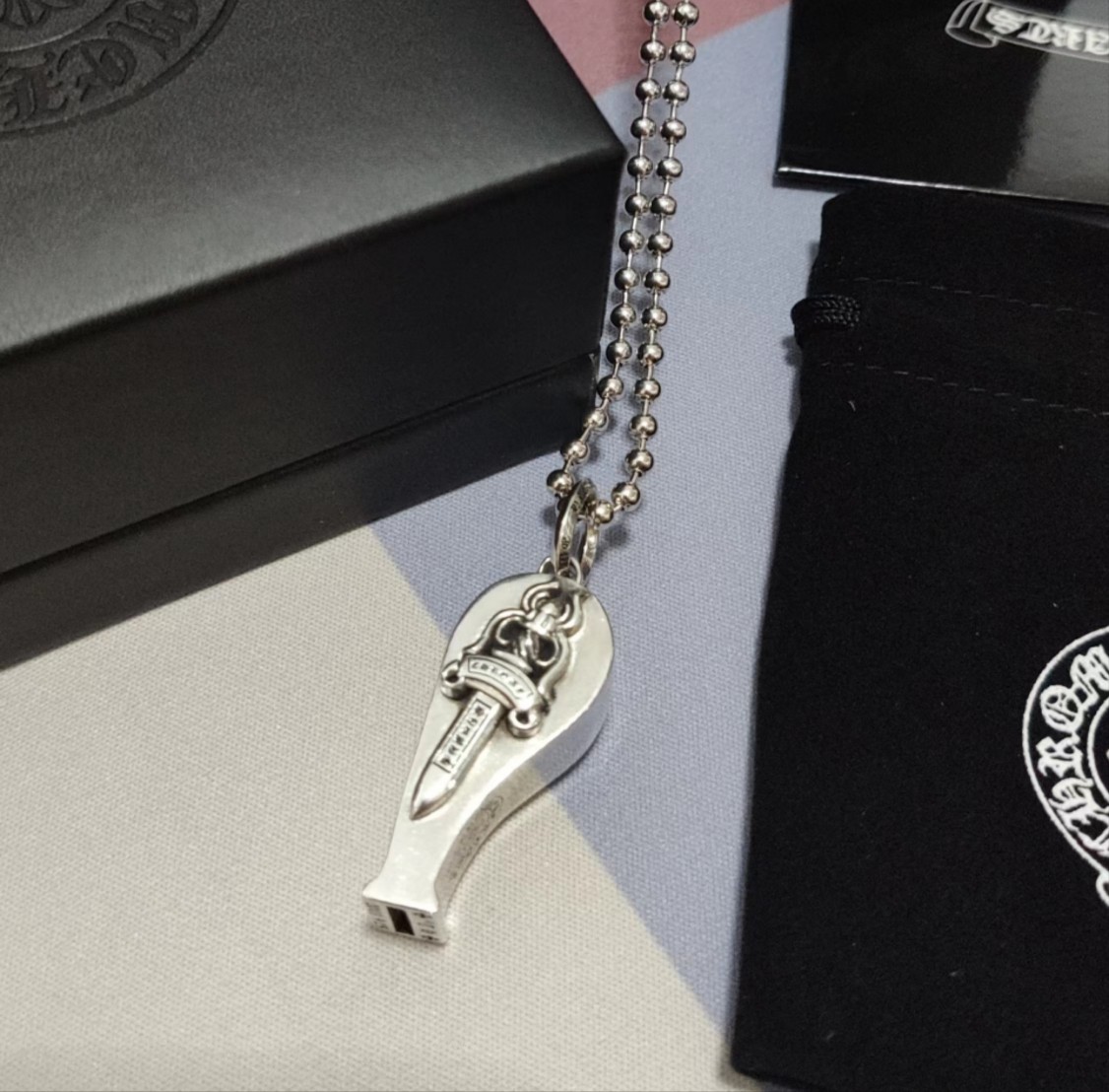 Ch*0me He**ts Necklace