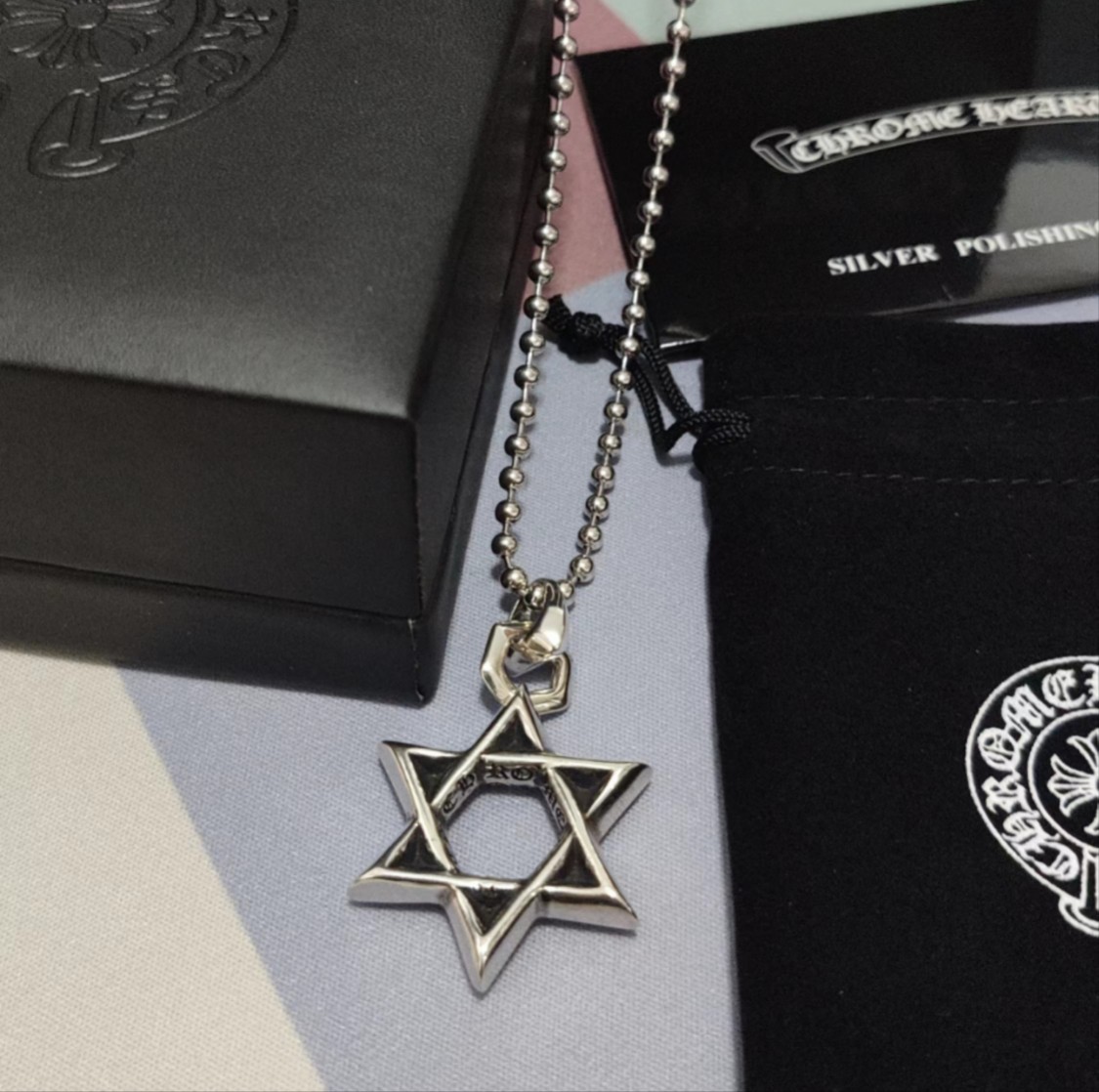 Ch*0me He**ts Necklace