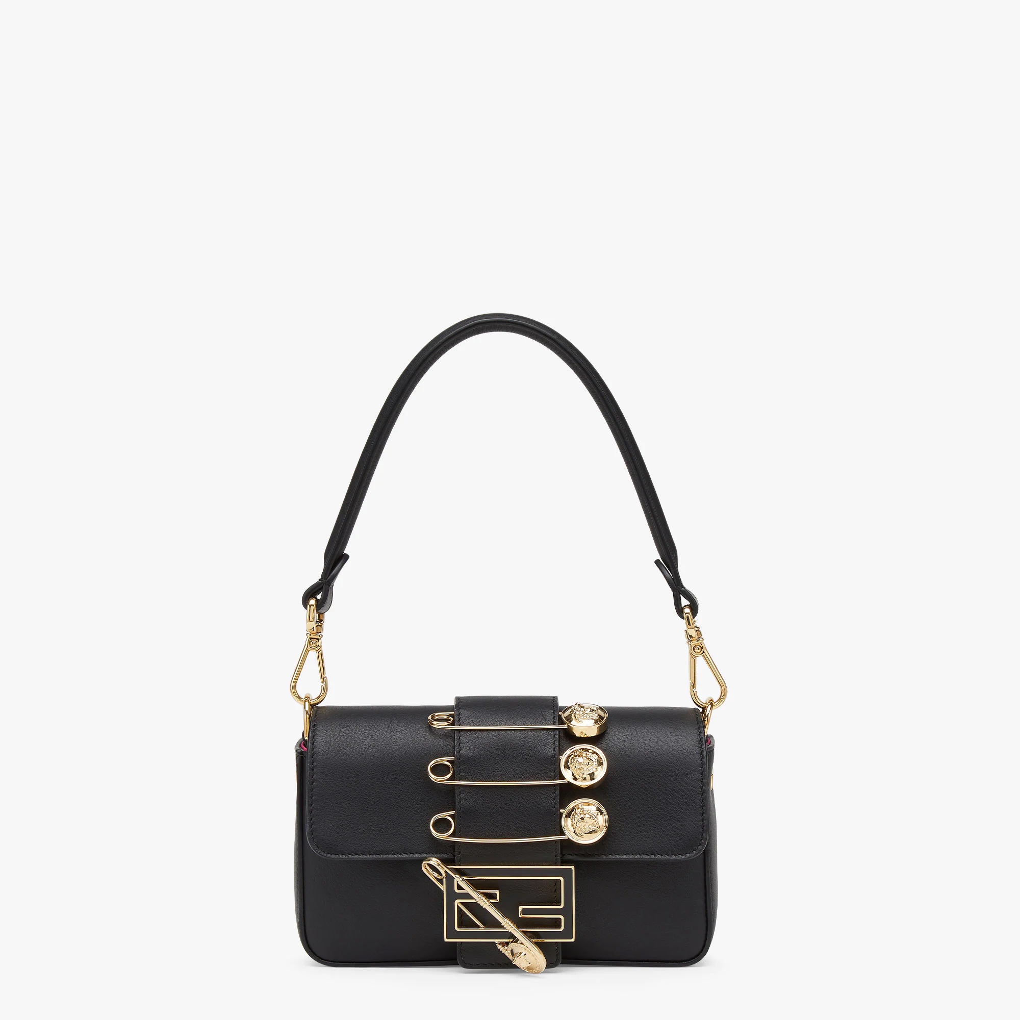 F**di Fendace Brooch Mini Baguette Black
