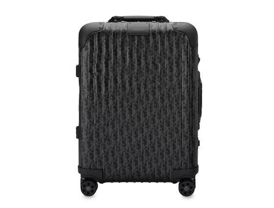 D10r x R1m0wa 4-Wheel Cabin Suitcase Aluminium D10r Oblique Black