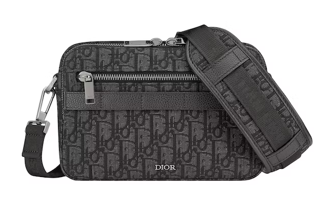 D10r Safari Messenger Bag D10r Oblique Jacquard Black