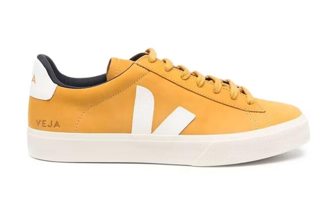 VEJACAMPO NUBUCK MOUTARDE/WHITE