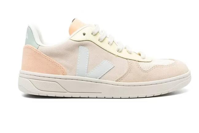 VEJA V-10 COLOUR-BLOCK SNEAKERS