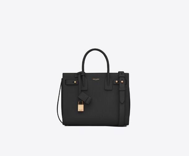 Sa1nt Lau*nt  Nano Sac de Jour Croc-Embossed Tote Bag