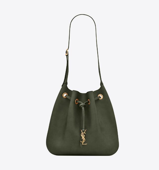 Sa1nt Lau*nt Women's Natural Paris Vii Medium Y51 Drawstring Hobo Bag