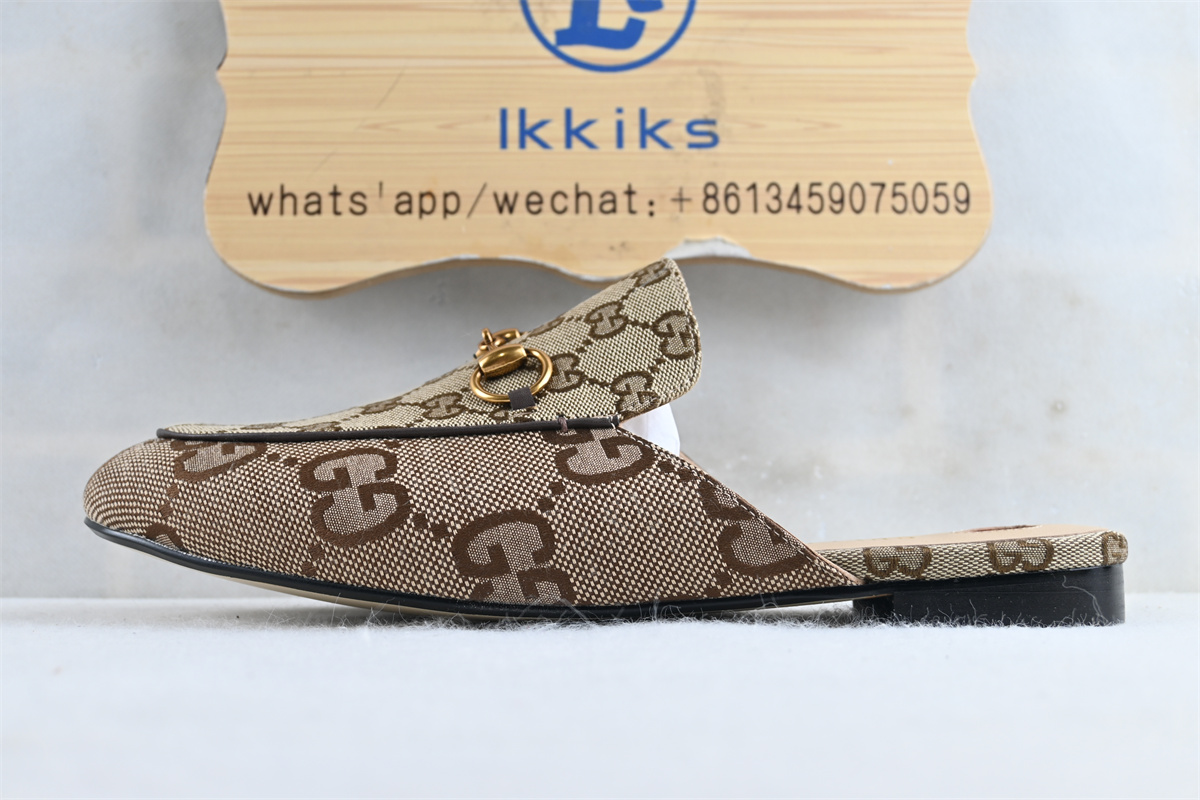 Gvc*1 Princetown Slipper Jumbo GG Camel Canvas