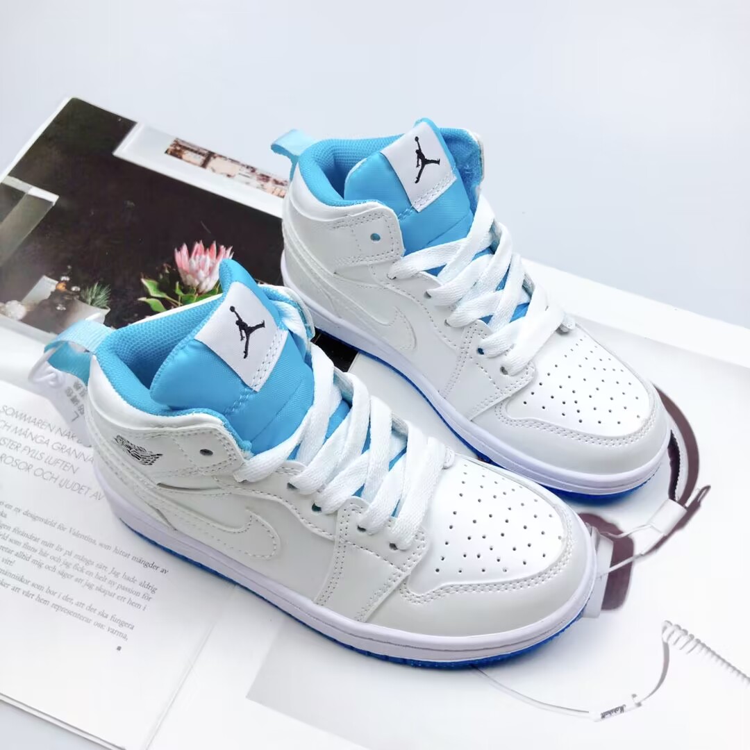 Air Jordan 1 High White/Blue (PS)