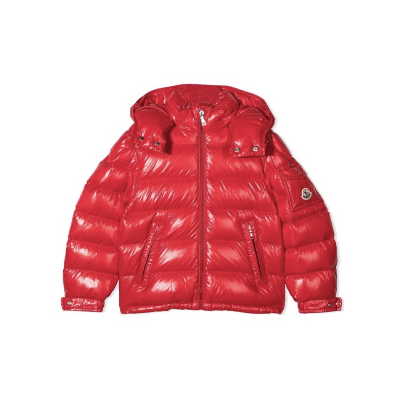 Moncler Girl's Bady Short Down Kid's Jacket Red
