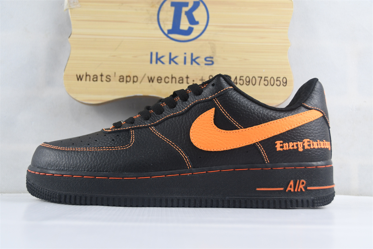 Nike Vlone x Lab Air Force 1 'Vlone' Black Orange