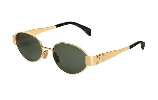 Ce1i*e Triomphe Metal 01 Sunglasses Gold/Green