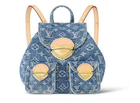 L0vis Vvtt0n Venice Backpack Monogram Denim Blue