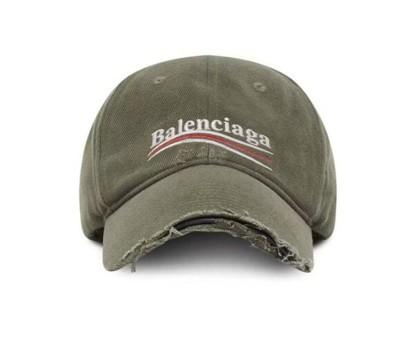 Ba1en*iaga Political Campaign Distressed Cap Khaki/Multi