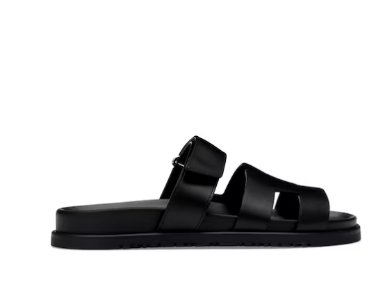 H**me5 Chypre Sandal Noir Calfskin Leather (Women's)