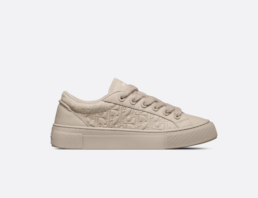 D10r B33  Sneaker  Beige Grained Calfskin and Beige D10r Gravity Leather