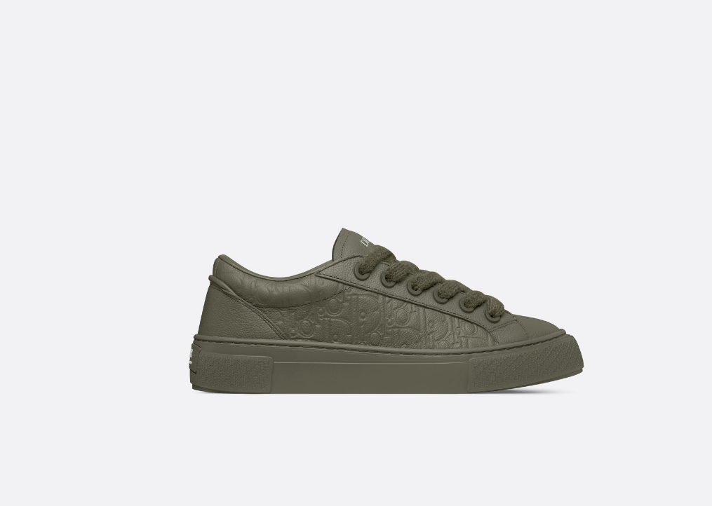 D10r  B33 Sneaker  Khaki Grained Calfskin and Khaki D10r Gravity Leather