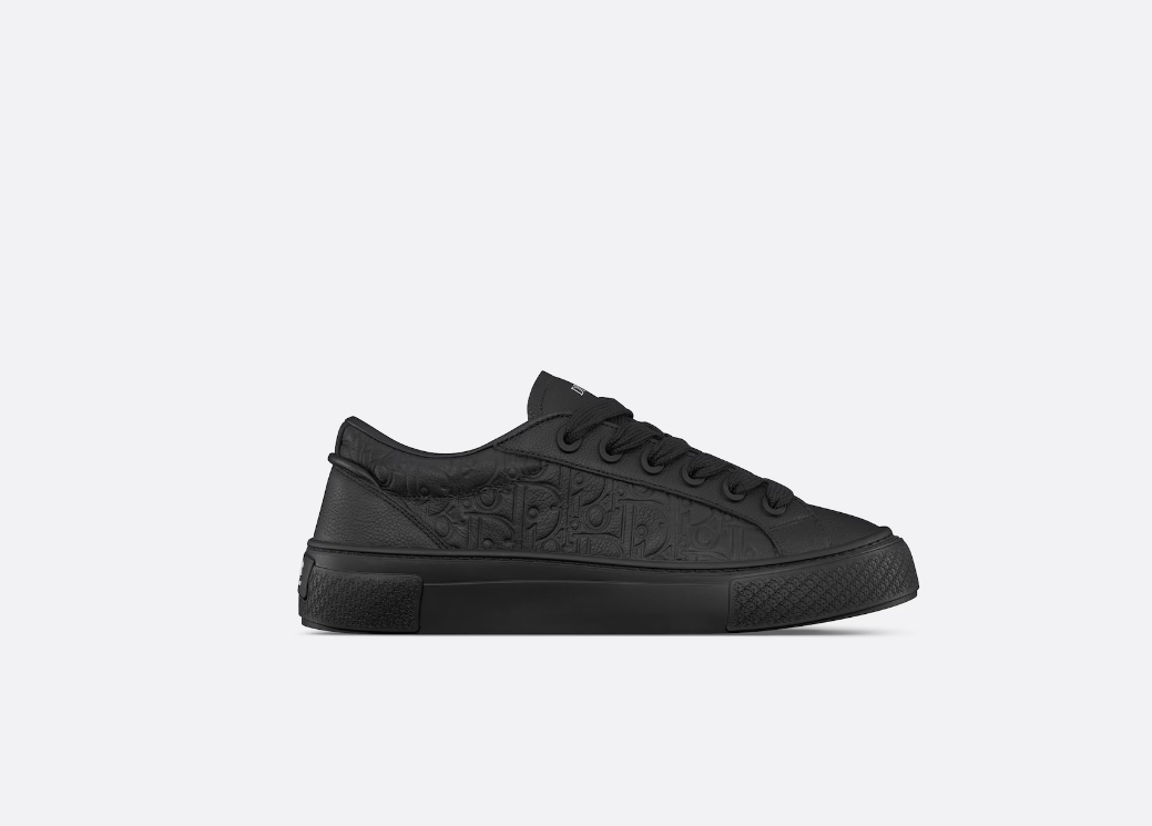 D10r B33 Sneaker Black Grained Calfskin and Black D10r Gravity Leather