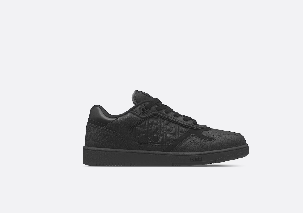D10r  B27 Low-Top Sneaker  Black Grained Calfskin and Black D10r Gravity Leather