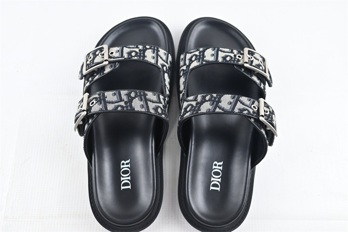 D10r Aqua Sandal Beige Black D10r Oblique Jacquard